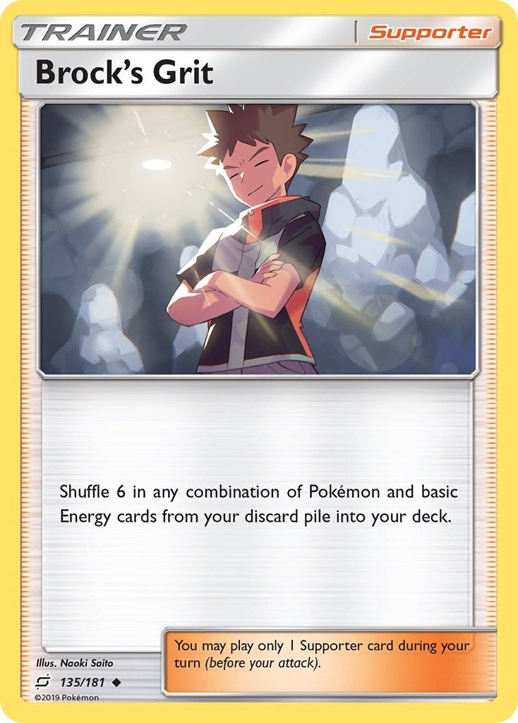 Image for Brock's Grit (SM - Team Up) (135/181) - Pokemon