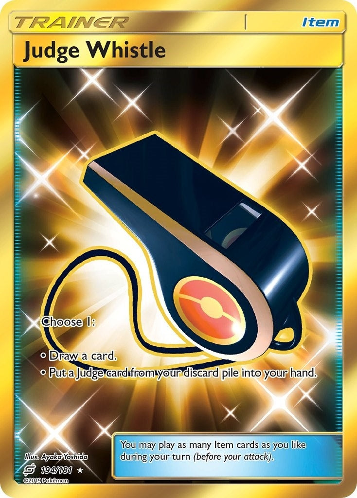 Image for Judge Whistle (Secret) (SM - Team Up) (194/181) - Pokemon