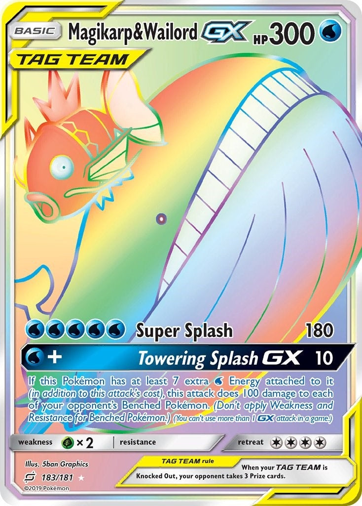 Image for Magikarp & Wailord GX (Secret) (SM - Team Up) (183/181) - Pokemon