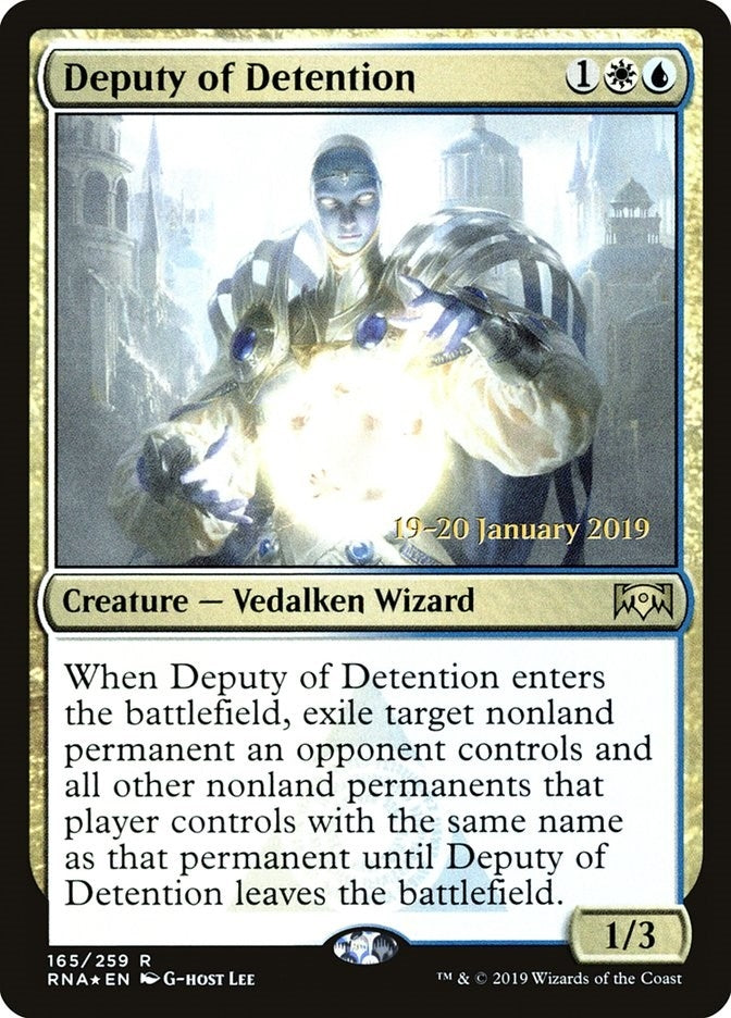 Image for Deputy of Detention (Prerelease Cards) (165) - Magic: The Gathering