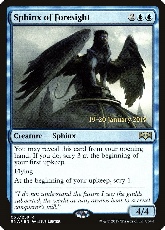 Image for Sphinx of Foresight (Prerelease Cards) (55) - Magic: The Gathering