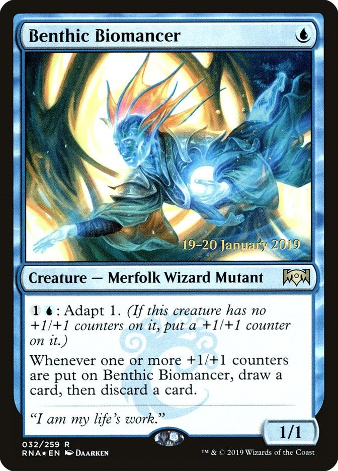 Image for Benthic Biomancer (Prerelease Cards) (32) - Magic: The Gathering