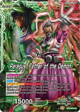 Image for Paragus // Paragus, Father of the Demon (Destroyer Kings) (BT6-053) - Dragon Ball Super: Masters