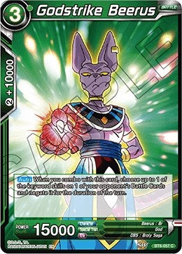 Image for Godstrike Beerus (Destroyer Kings) (BT6-057) - Dragon Ball Super: Masters