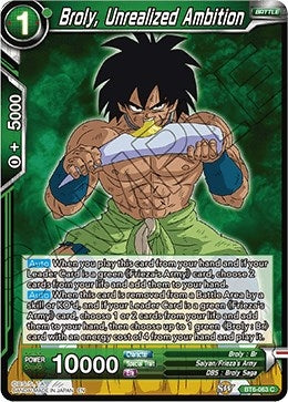 Image for Broly, Unrealized Ambition (Destroyer Kings) (BT6-063) - Dragon Ball Super: Masters