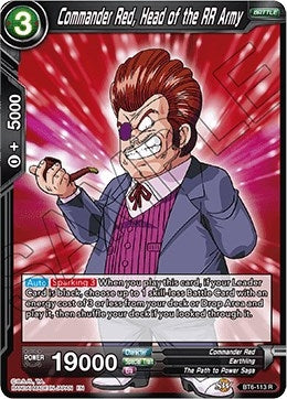 Image for Commander Red, Head of the RR Army (Destroyer Kings) (BT6-113) - Dragon Ball Super: Masters