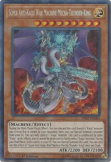 Image for Super Anti-Kaiju War Machine Mecha-Thunder-King (Savage Strike) (SAST-EN081) - YuGiOh