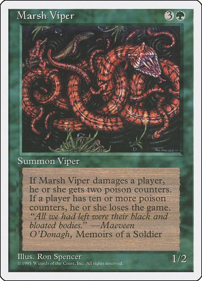 Image for Marsh Viper (Fourth Edition) - Magic: The Gathering