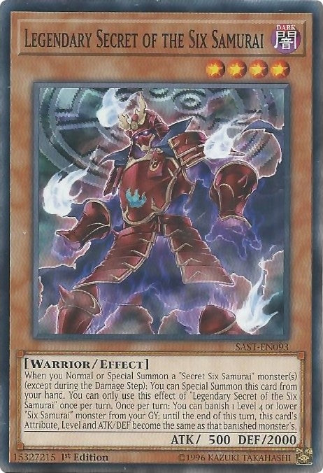 Image for Legendary Secret of the Six Samurai (Savage Strike) (SAST-EN093) - YuGiOh