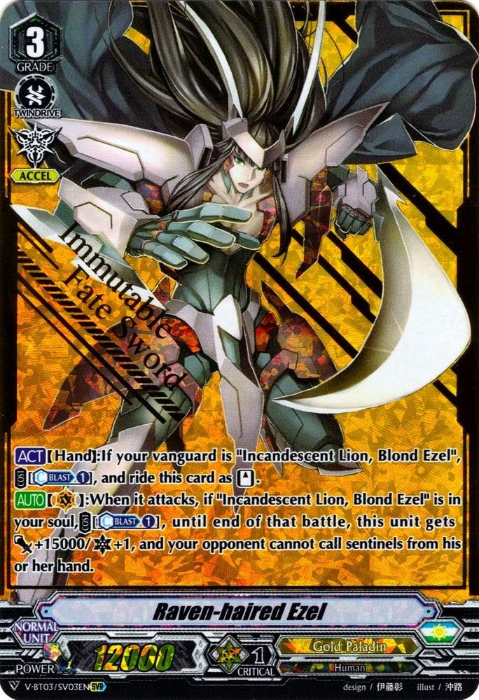 Image for Raven-haired Ezel (SVR) (V-BT03: Miyaji Academy CF Club) (V-BT03/SV03EN) - Cardfight Vanguard