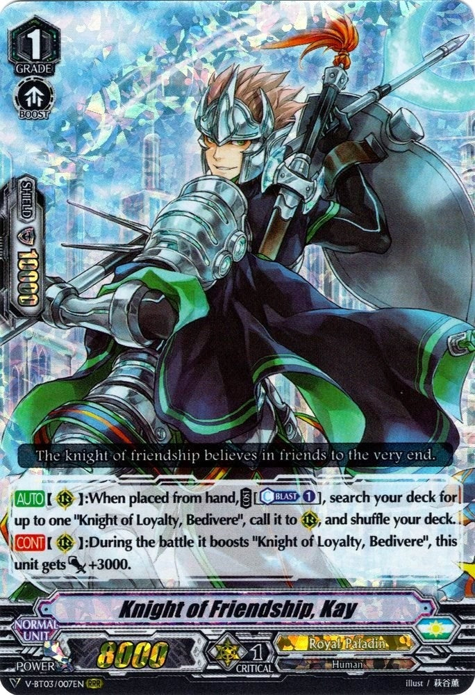Image for Knight of Friendship, Kay (V-BT03: Miyaji Academy CF Club) (V-BT03/007EN) - Cardfight Vanguard