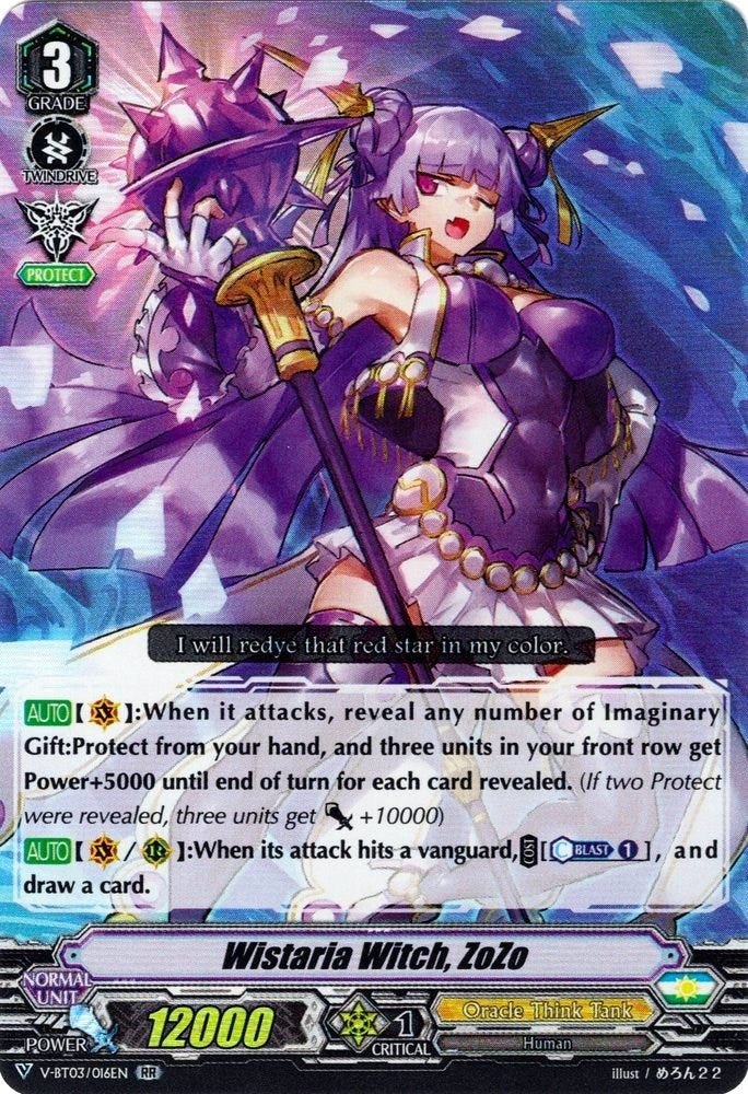 Image for Wistaria Witch, ZoZo (V-BT03: Miyaji Academy CF Club) (V-BT03/016EN) - Cardfight Vanguard