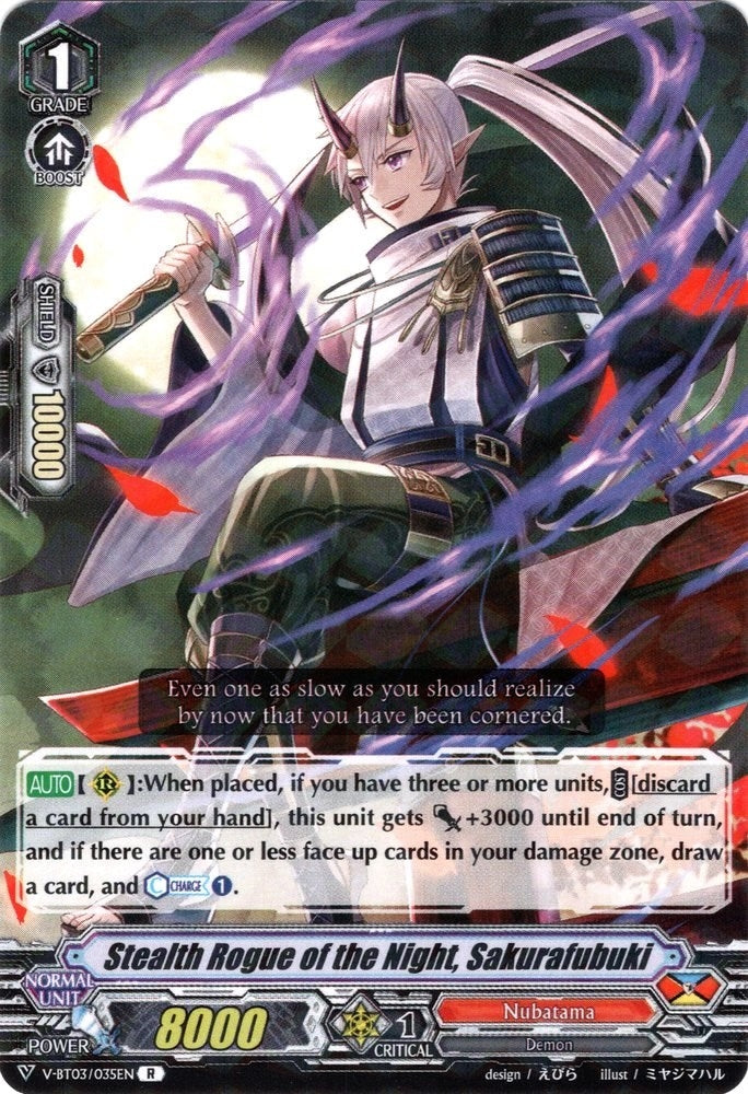 Image for Stealth Rogue of the Night, Sakurafubuki (V-BT03: Miyaji Academy CF Club) (V-BT03/035EN) - Cardfight Vanguard