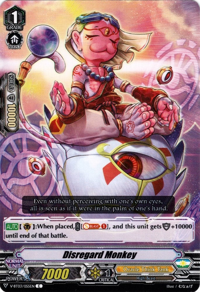 Image for Disregard Monkey (V-BT03: Miyaji Academy CF Club) (V-BT03/055EN) - Cardfight Vanguard