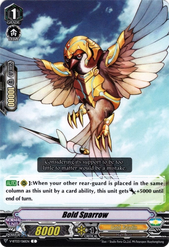 Image for Bold Sparrow (V-BT03: Miyaji Academy CF Club) (V-BT03/061EN) - Cardfight Vanguard