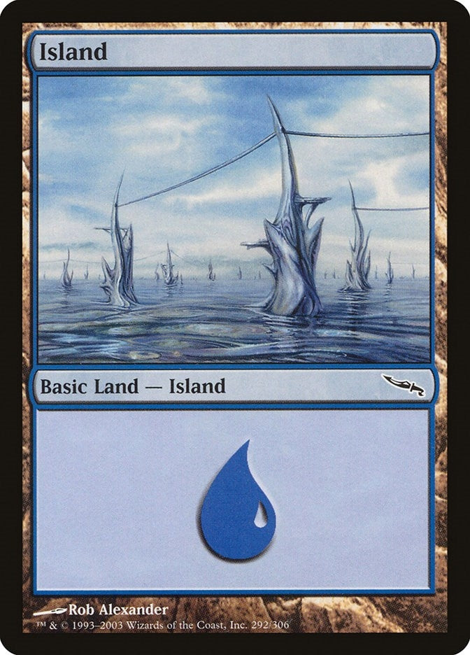 Image for Island (292) (Mirrodin) (292) - Magic: The Gathering