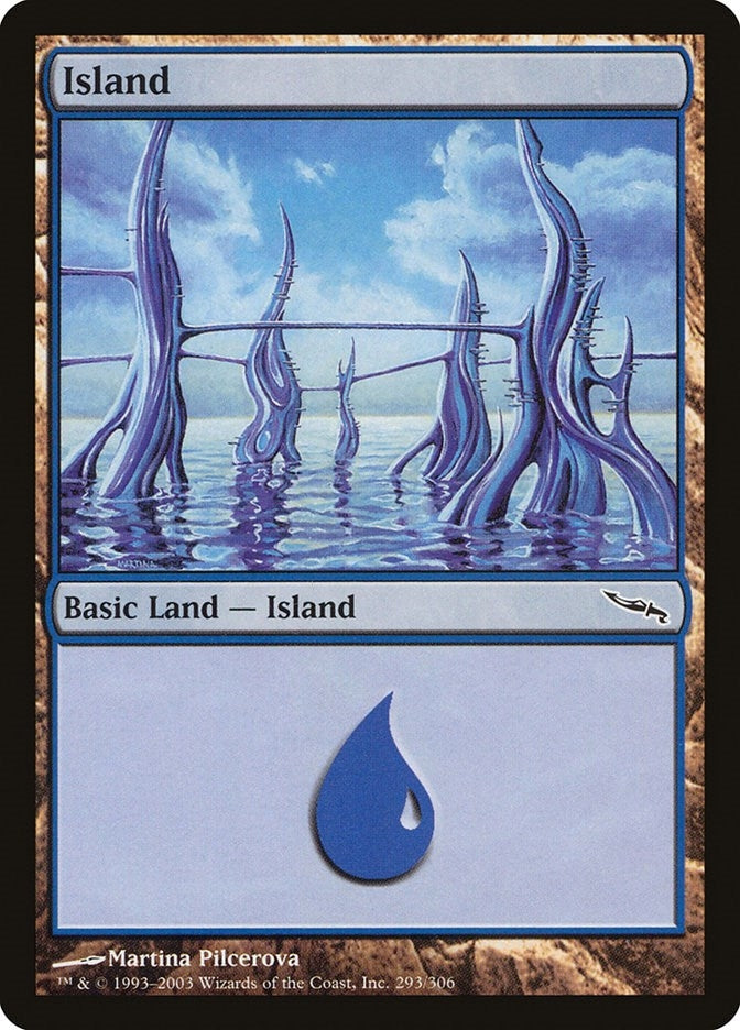 Image for Island (293) (Mirrodin) (293) - Magic: The Gathering