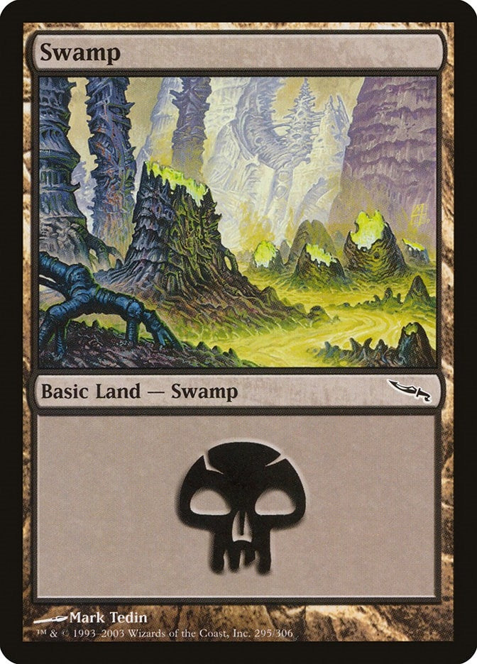 Image for Swamp (295) (Mirrodin) (295) - Magic: The Gathering