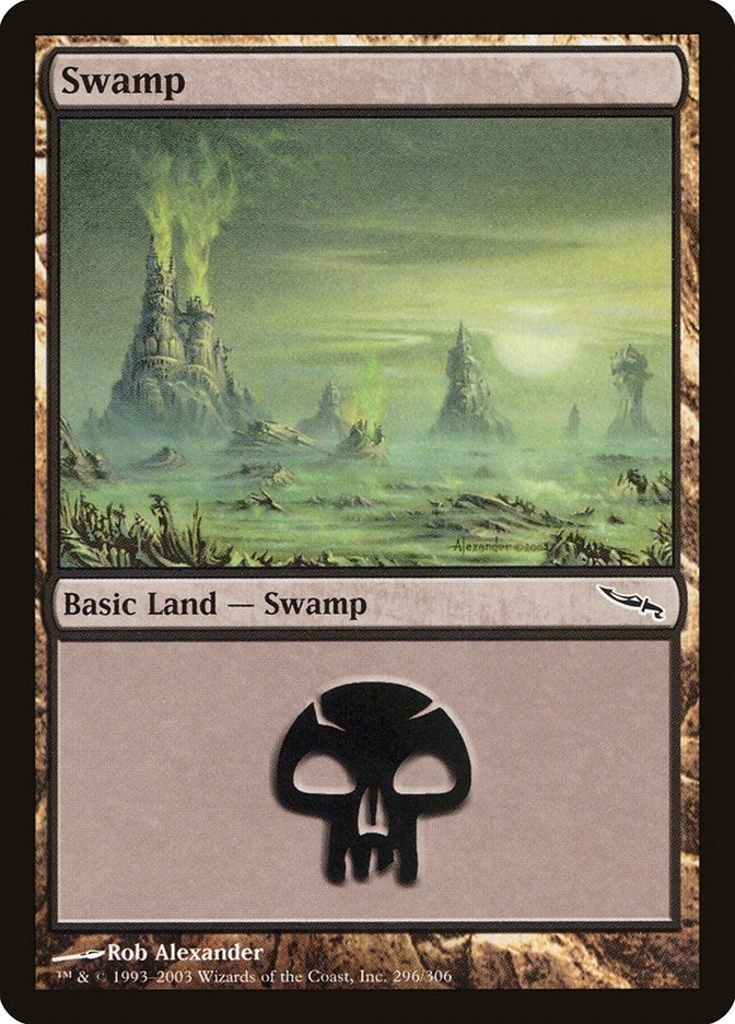 Image for Swamp (296) (Mirrodin) (296) - Magic: The Gathering