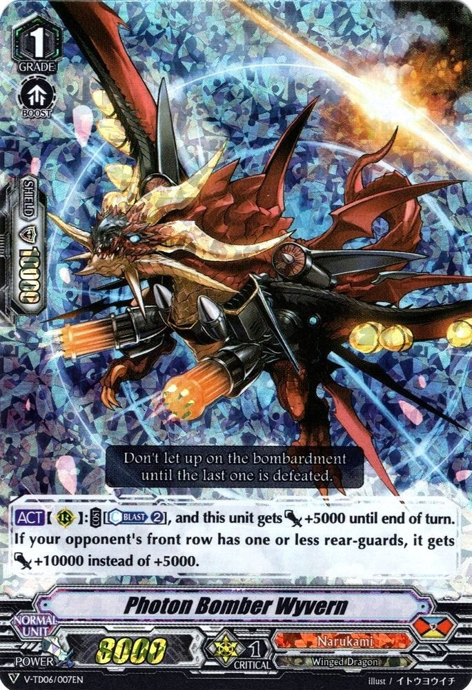 Image for Photon Bomber Wyvern (RRR Foil) (V-TD06: Naoki Ishida) (V-TD06/007EN) - Cardfight Vanguard