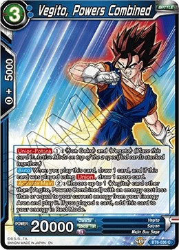 Image for Vegito, Powers Combined (Destroyer Kings) (BT6-036) - Dragon Ball Super: Masters