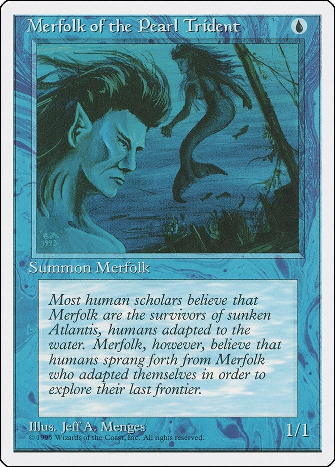 Image for Merfolk of the Pearl Trident (Fourth Edition) - Magic: The Gathering