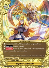 Image for Highest Authority (S-CBT02: Violence Vanity) (S-CBT02/0029EN) - Future Card BuddyFight