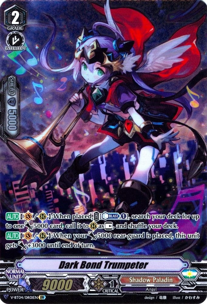 Image for Dark Bond Trumpeter (DR) (V-BT04: Vilest! Deletor) (V-BT04/DR01EN) - Cardfight Vanguard