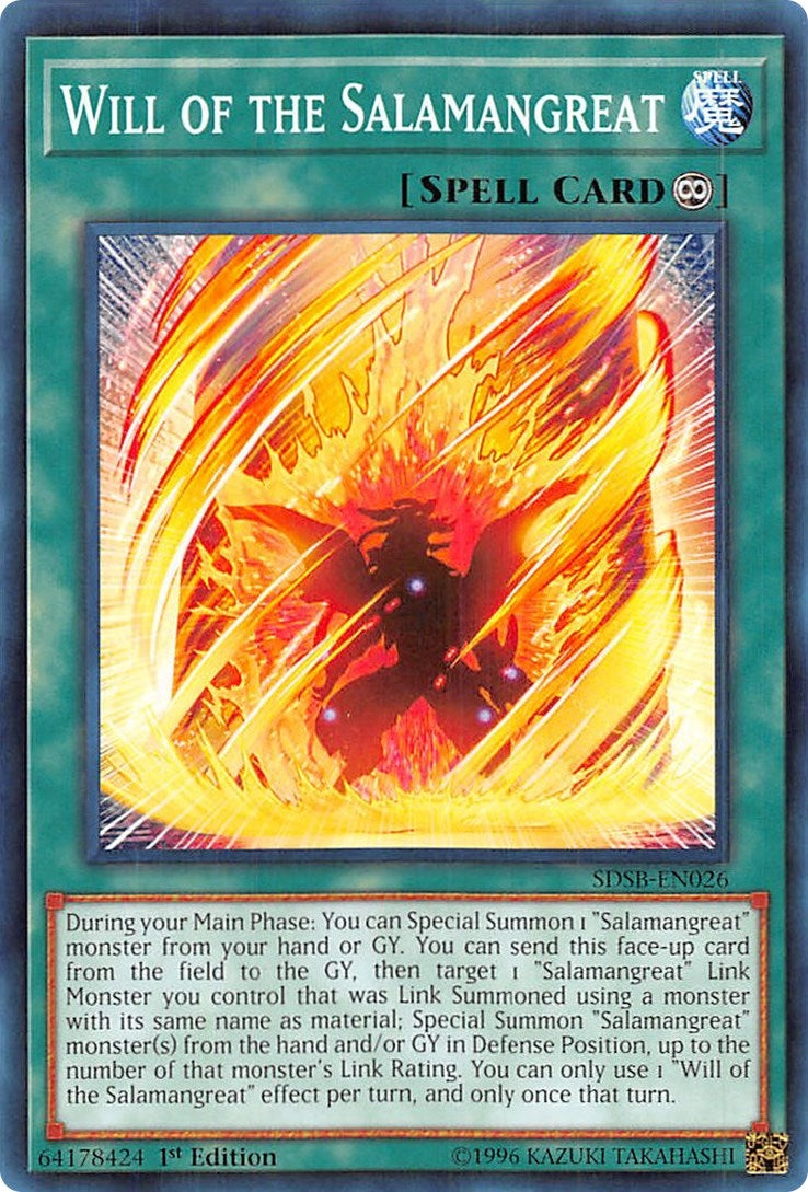 Image for Will of the Salamangreat (Structure Deck: Soulburner) (SDSB-EN026) - YuGiOh