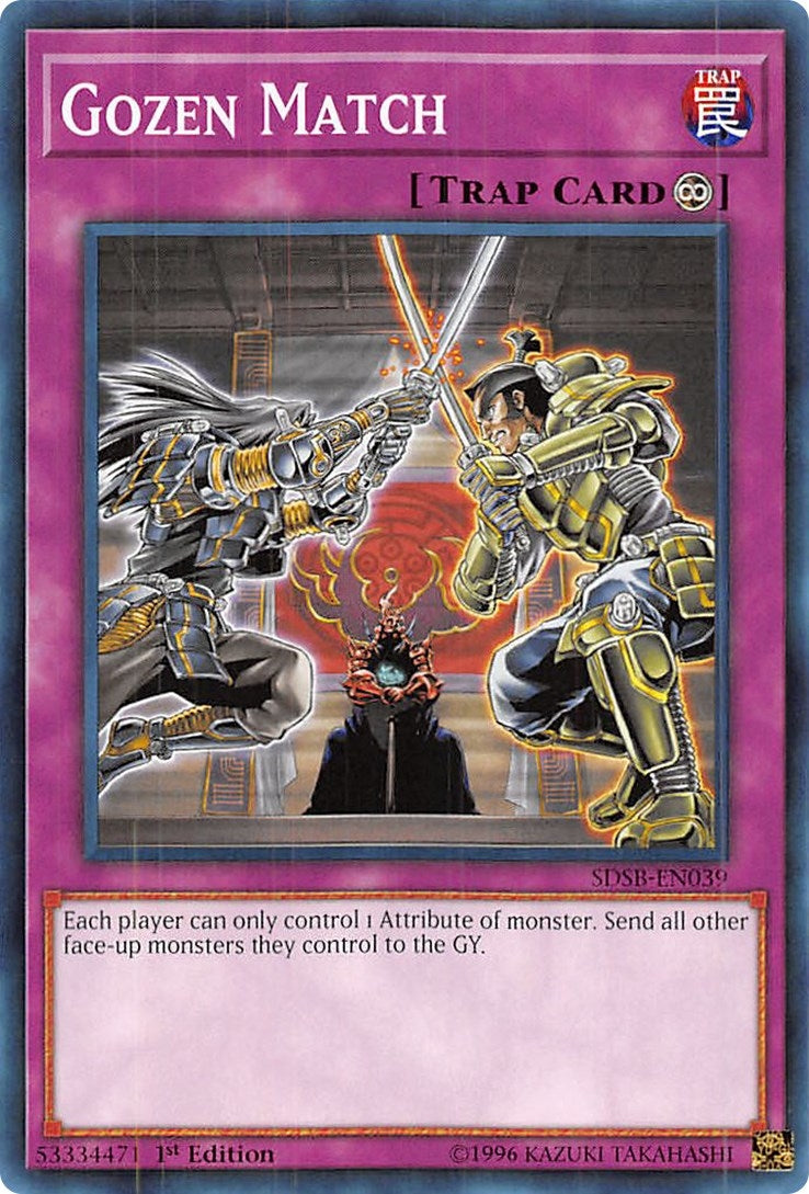 Image for Gozen Match (Structure Deck: Soulburner) (SDSB-EN039) - YuGiOh