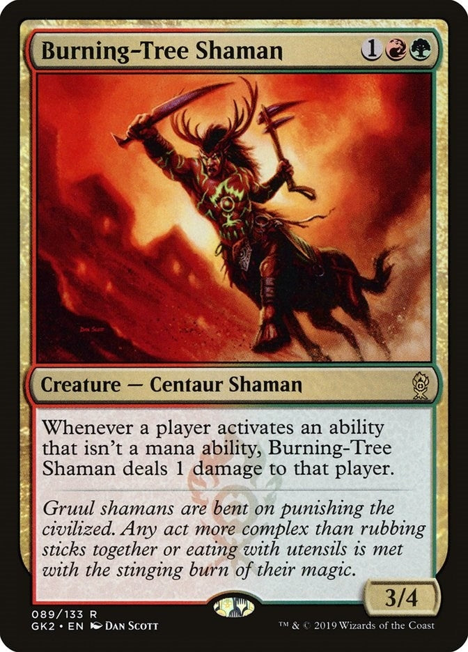 Image for Burning-Tree Shaman (Ravnica Allegiance: Guild Kits) (89) - Magic: The Gathering