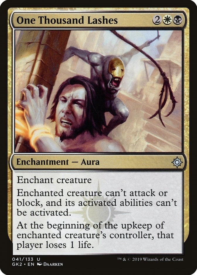 Image for One Thousand Lashes (Ravnica Allegiance: Guild Kits) (41) - Magic: The Gathering