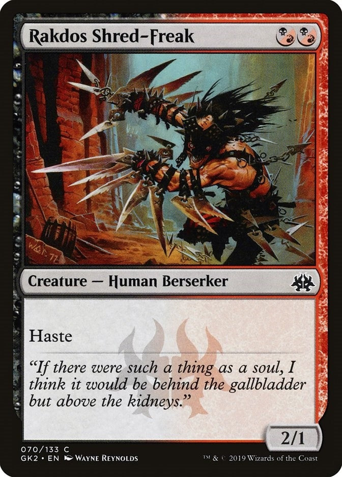 Image for Rakdos Shred-Freak (Ravnica Allegiance: Guild Kits) (70) - Magic: The Gathering