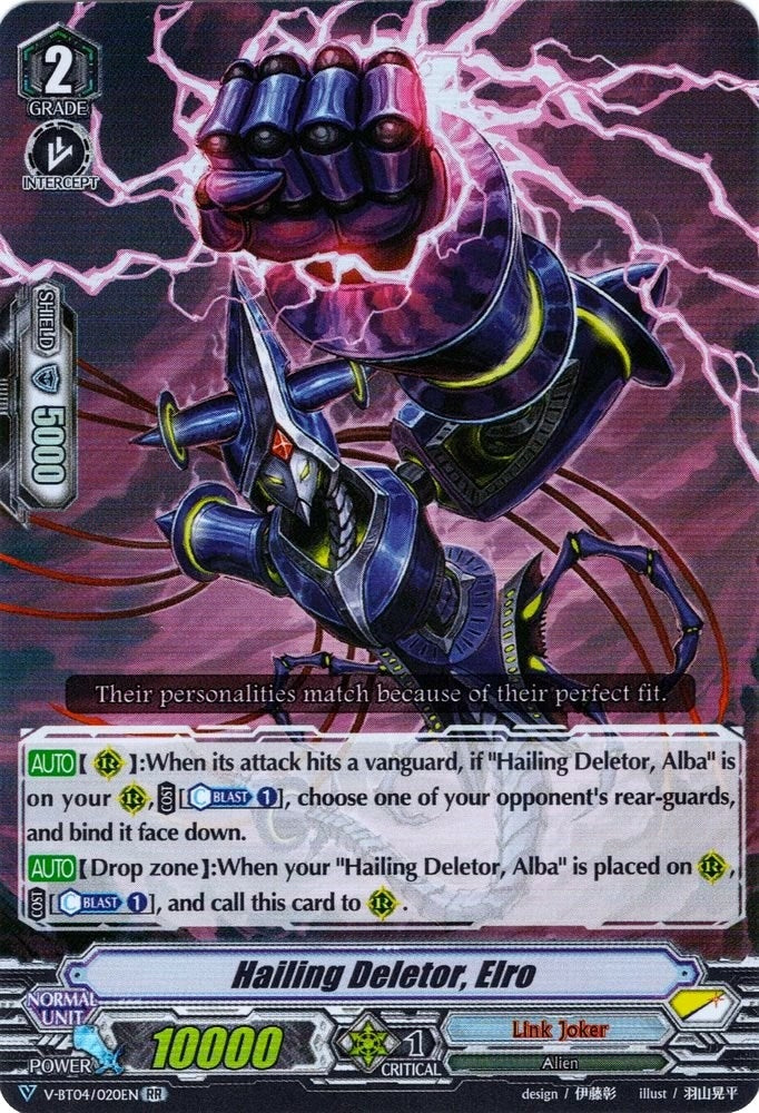 Image for Hailing Deletor, Elro (V-BT04: Vilest! Deletor) (V-BT04/020EN) - Cardfight Vanguard