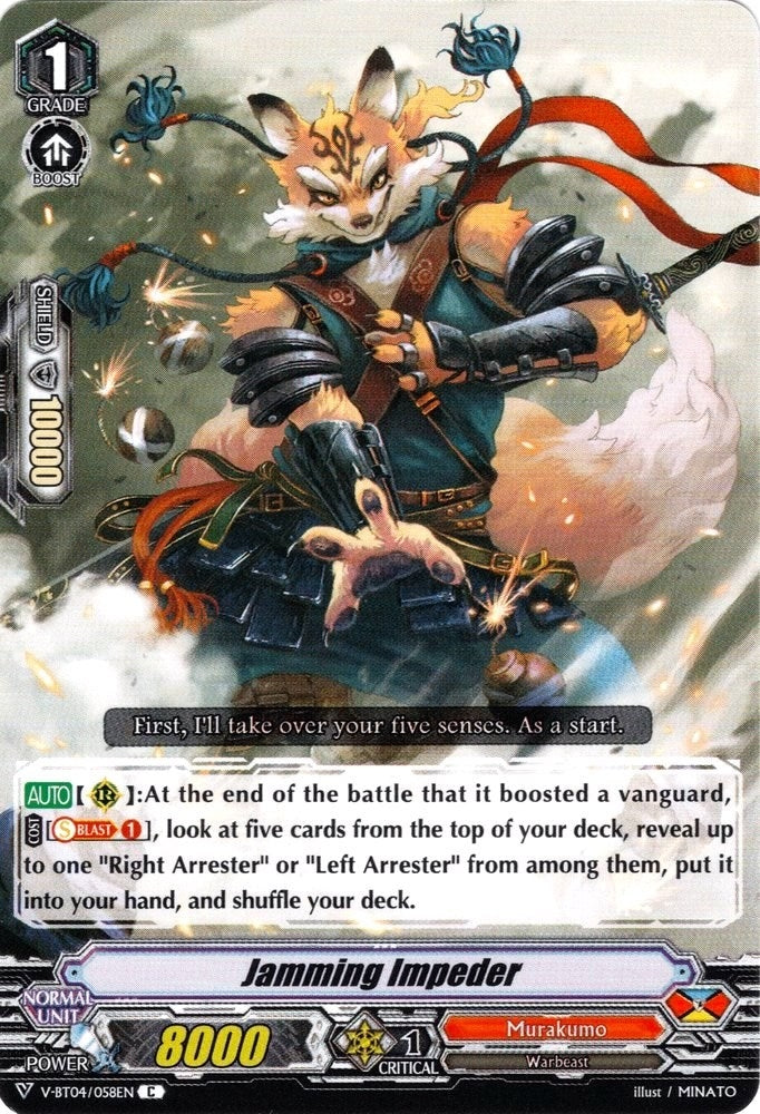 Image for Jamming Impeder (V-BT04: Vilest! Deletor) (V-BT04/058EN) - Cardfight Vanguard