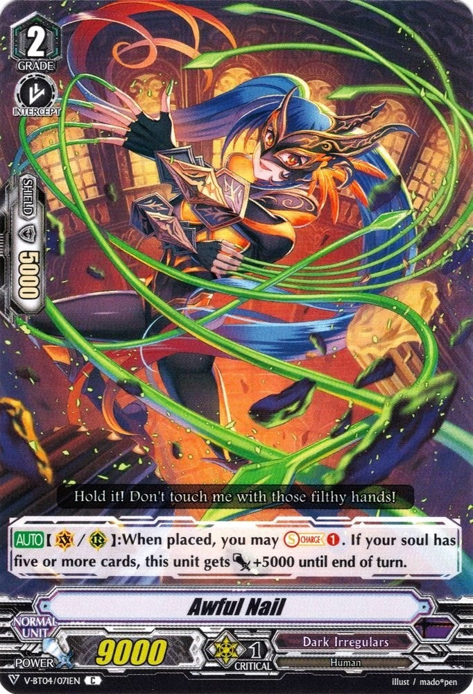 Image for Awful Nail (V-BT04: Vilest! Deletor) (V-BT04/071EN) - Cardfight Vanguard
