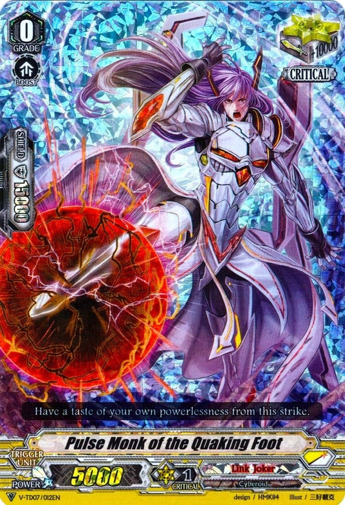 Image for Pulse Monk of the Quaking Foot (RRR Foil) (V-TD07: Kouji Ibuki) (V-TD07/012EN) - Cardfight Vanguard