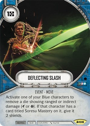 Image for Deflecting Slash (Convergence) (108) - Star Wars: Destiny