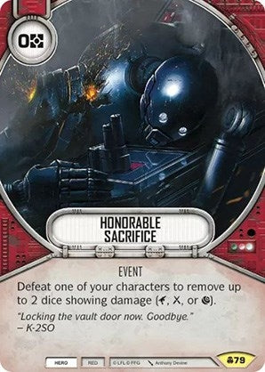 Image for Honorable Sacrifice (Convergence) (79) - Star Wars: Destiny