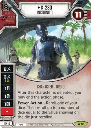 Image for K-2SO - Incognito (Card Only) (Convergence) (72) - Star Wars: Destiny
