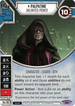 Image for Palpatine - Unlimited Power (Card Only) (Convergence) (2) - Star Wars: Destiny