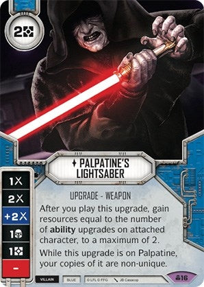 Image for Palpatine's Lightsaber (Convergence) (16) - Star Wars: Destiny