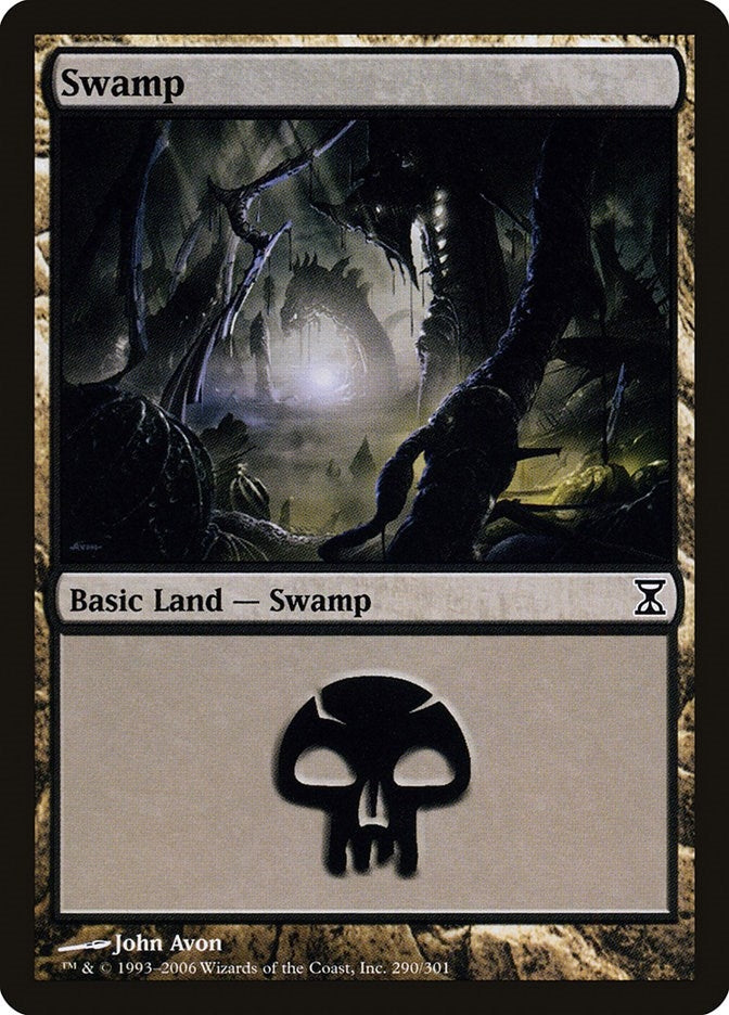 Image for Swamp (290) (Time Spiral) (290) - Magic: The Gathering