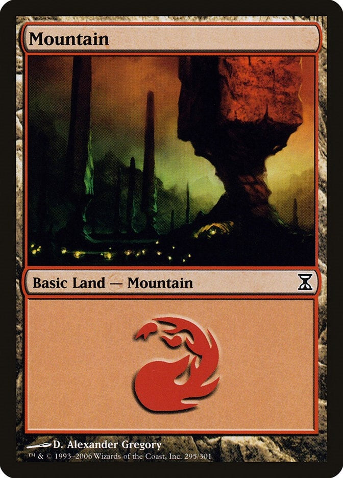 Image for Mountain (295) (Time Spiral) (295) - Magic: The Gathering