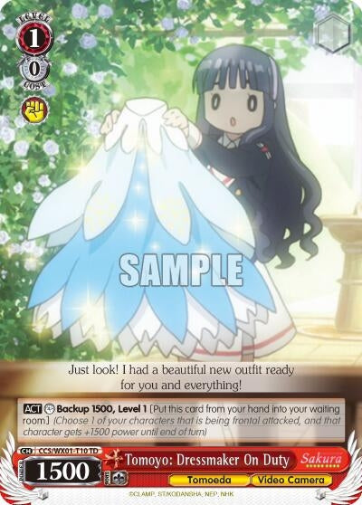 Image for Tomoyo: Dressmaker On Duty (Cardcaptor Sakura: Clear Card) (CCS/WX01-T10 TD) - Weiss Schwarz