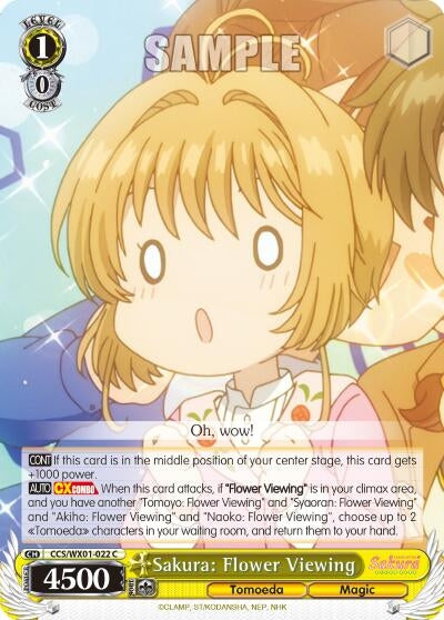Image for Sakura: Flower Viewing (Cardcaptor Sakura: Clear Card) (CCS/WX01-022 C) - Weiss Schwarz