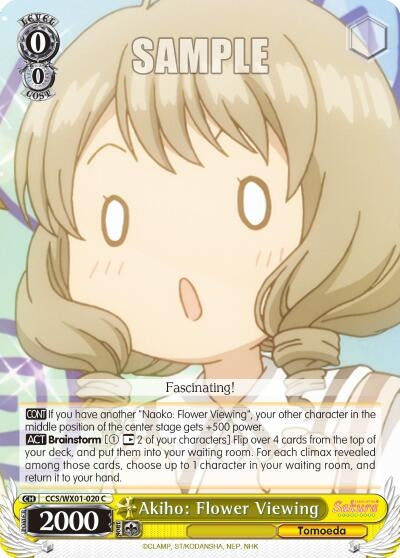 Image for Akiho: Flower Viewing (Cardcaptor Sakura: Clear Card) (CCS/WX01-020 C) - Weiss Schwarz