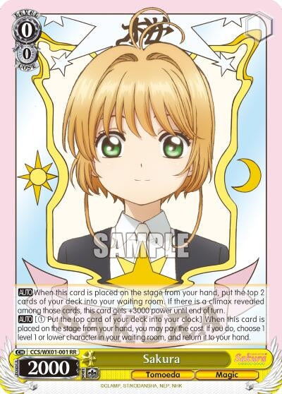 Image for Sakura (Cardcaptor Sakura: Clear Card) (CCS/WX01-001 RR) - Weiss Schwarz