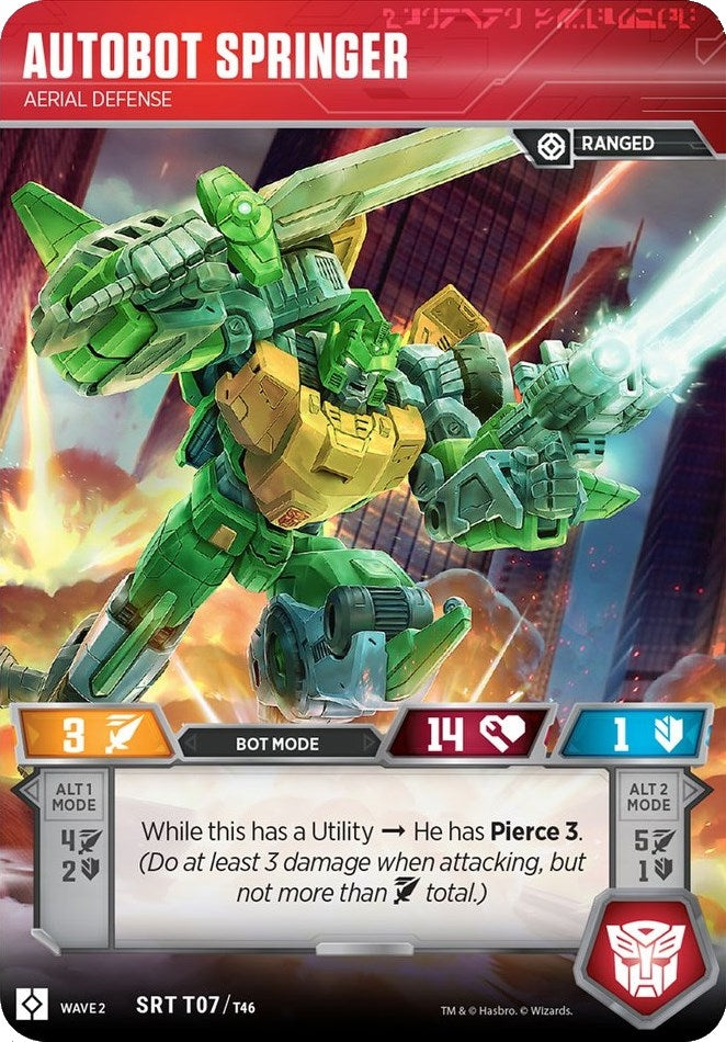 Image for Autobot Springer - Aerial Defense (Rise of the Combiners) (7) - Transformers TCG