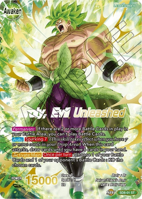 Image for Broly // Broly, Evil Unleashed (Destroyer Kings) (SD8-01) - Dragon Ball Super: Masters